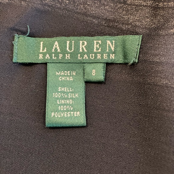 Ralph Lauren Side Tie Blue Stripe Skirt Size 8 - Picture 3 of 3